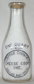Copper Country Cheese Coop. bottle