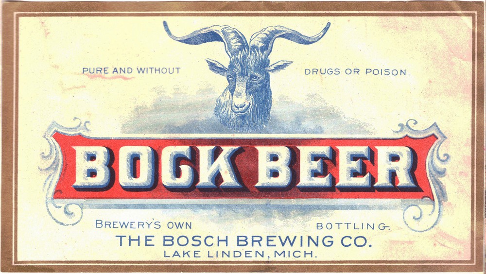 Bock label<br>Courtesy of the Richard Dana Collection