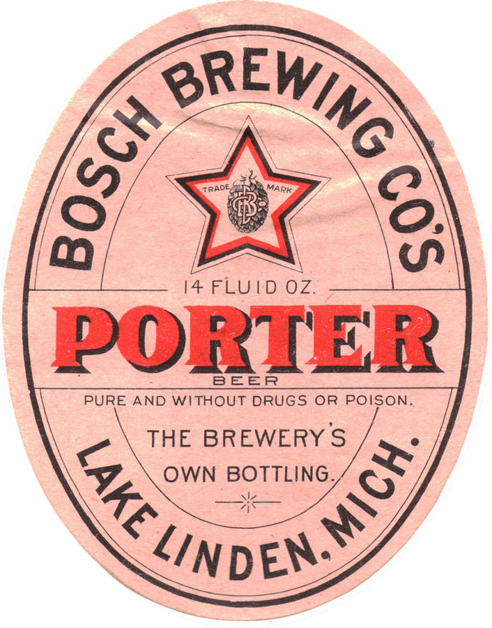 Porter label<br>Courtesy of the Richard Dana Collection