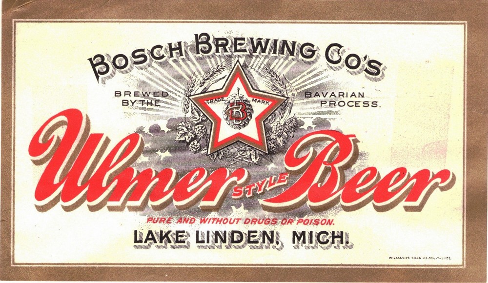 Ulmer label<br>Courtesy of the Richard Dana Collection