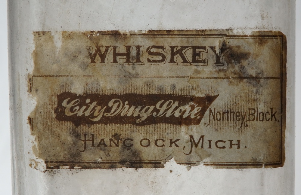 Pharmacy bottle label<br>Courtesy of the Richard Dana Collection
