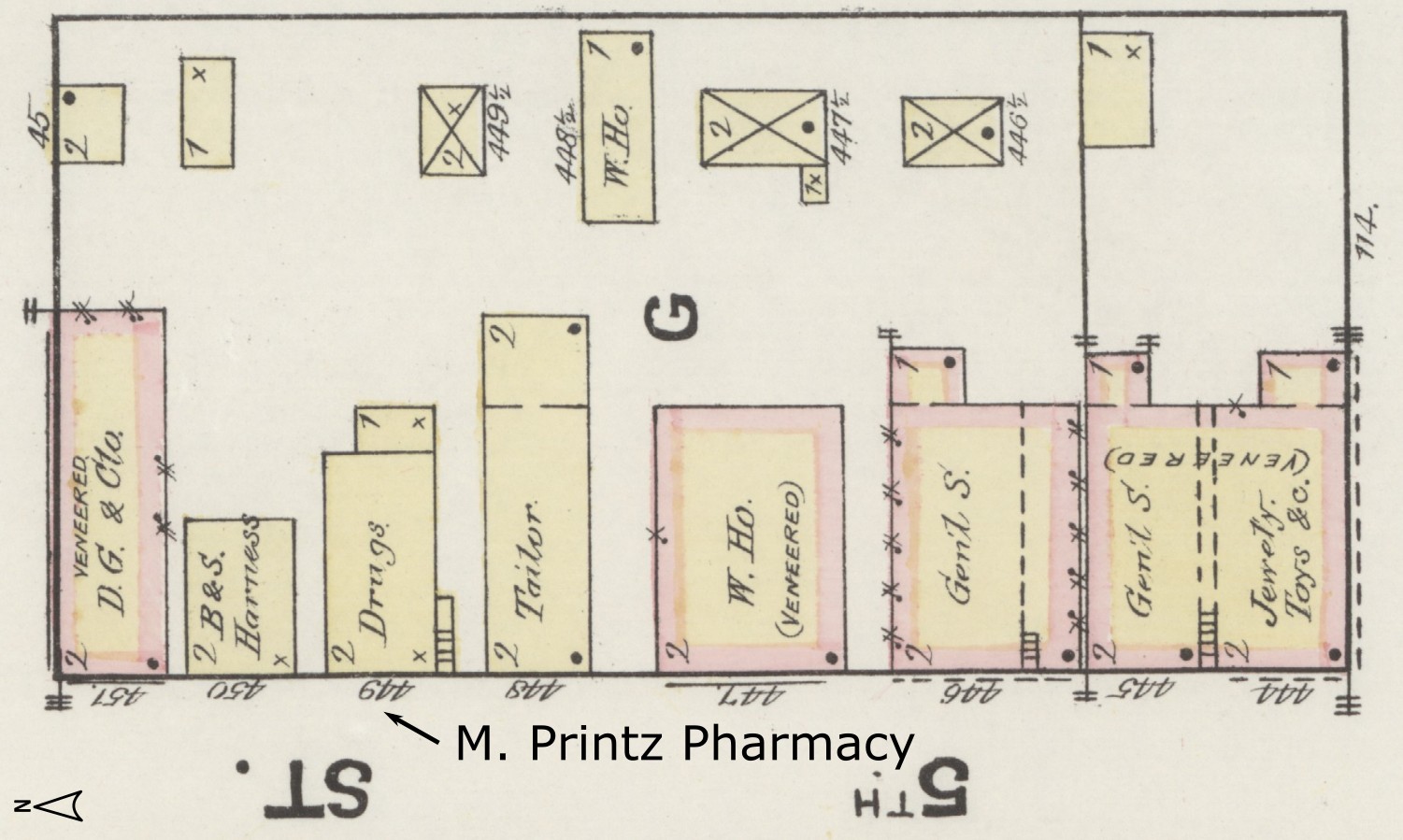Sanborn map - Jul 1888