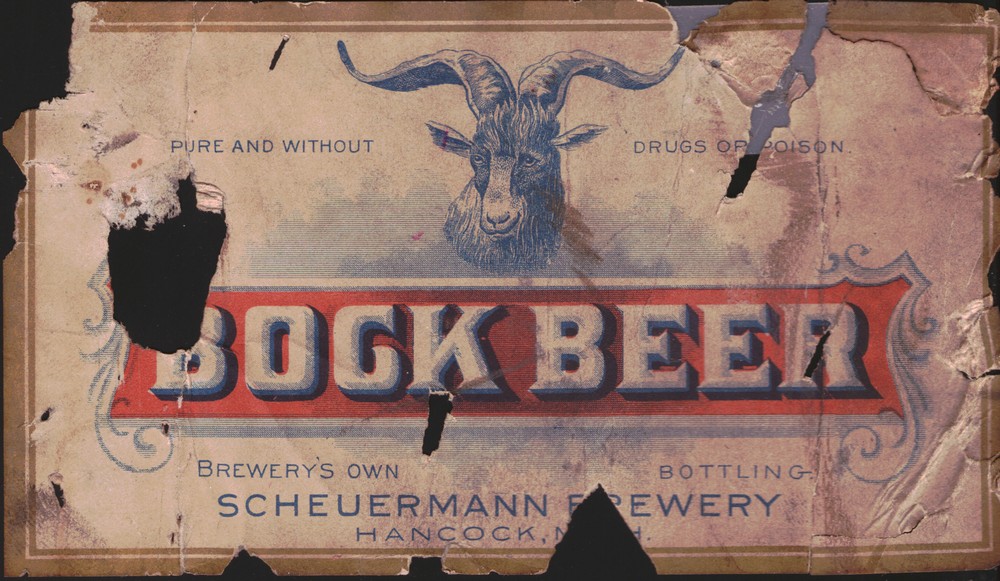Bock Beer label<br>Courtesy of the Richard Dana Collection